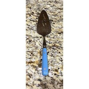 VTG Lifetime Stainless Paris Splendor Light Blue Cake Serving Utensil